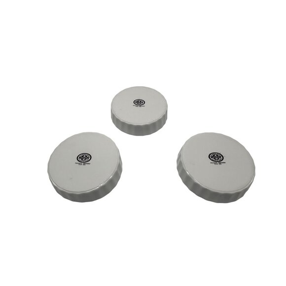 BIA Cordon Bleu White Round Fluted Creme Brule/Quiche Dishes 5" Set-3 - Picture 5 of 7